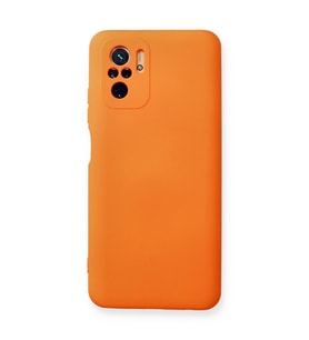 Xiaomi Redmi Note 10 Kılıf Nano İçi Kadife Silikon - Turuncu
