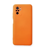 Xiaomi Redmi Note 10 Kılıf Nano İçi Kadife Silikon - Turuncu