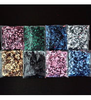 SÜSLEME PULU ORTASI DELİK GLİTTER TAKI VE TEKSTİL DİKİLEBİLİR  3 MM SÜSLEME PULU SET 120 GRAM (Çok Renkli)