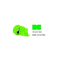 Taneks Yeşil Çizgili Etiketi 800lü 12 X 21 Mm ( Tek Adet )