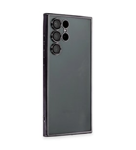 Samsung Galaxy S22 Ultra Kılıf Razer Lensli Silikon - Siyah