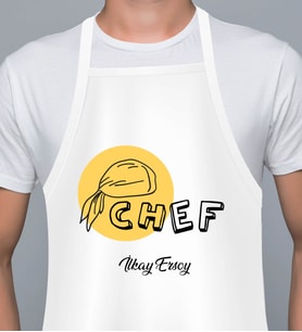 Kişiye Özel En İyi Chef- Aşçı Mutfak Önlüğü
