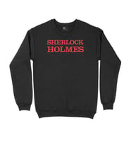 Kırmızı Sherlock Holmes Siyah Sweatshirt