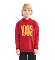 Galatasaray Orijinal 1905 Baskılı Kapüşonlu Kırmızı Çocuk Sweat  C232156