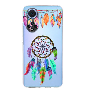 PrintiFy Huawei Nova 9 ile Uyumlu 1mm Slim Fit Nazar Boncuğu 6 Baskılı Şeffaf  Kılıf