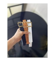 Kadın YSL Köprülü Kemer (Siyah-Taba)