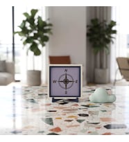 Modern Pusula Tasarımlı Dekoratif Obje, Ev ve Ofisiniz İçin Özel Bir Seçim ve Hediyelik 10x10 cm