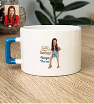 Kişiye Özel Karikatürlü Cute But Sagittarius Yay Burcu Lüks Fincan Doğum Günü Hediyesi