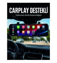 Mey İthalat® Ayna Carplay Araç İçi 9.66 İnç IPS Ekran Geri Görüş Kamerası Destekli