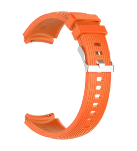 Huawei Watch GT 3 42mm Uyumlu Kordon Silikon Çizgili Spor Yumuşak KRD-18 Kayış