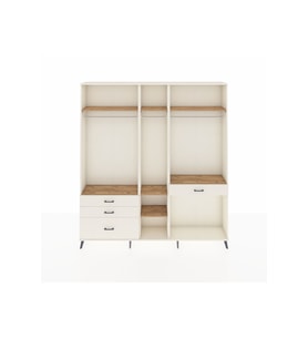 Arges Dolap 7 Raflı 4 Çekmeceli 3 Askılı 220x30x243 Aytaşı-Çam/Aytaşı