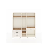 Arges Dolap 7 Raflı 4 Çekmeceli 3 Askılı 220x30x243 Aytaşı-Çam/Aytaşı