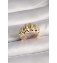 Pirinç Gold Renk Kadın Yüzük (Çok Renkli)