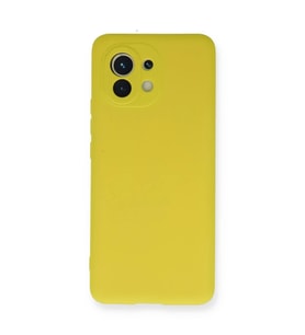 Xiaomi Mi 11 Kılıf Nano içi Kadife Silikon - Sarı