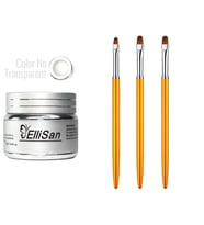 Fontenay Ellisan Protez Tırnak Jeli Builder Gel 56 Gram + Tırnak Süsleme Desen Fırçası Seti No:2192