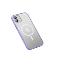 Apple iPhone 12 Uyumlu Kılıf Zore Mokka Wireless Kapak (Lila)