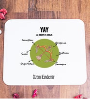 Kişiye Özel Yay Burcuna Hediye Mouse Pad
