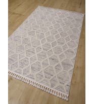 HALIMARKA K-LP LP004A BEYAZ GRİ MODERN SALON HALISI 160X230 CM