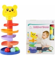 Birlik Jumbo Gökkuşağı Kule Eğitici Eğlendirici Oyuncak Kule (Renksiz)
