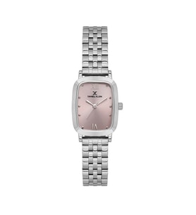 DANIEL KLEIN DK.1.14127-1 PEMBE KADRAN METAL DİKDÖRTGEN KADIN KOL SAATİ