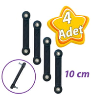 4 Adet Beşik Sallama Aparatı Siyah 10 Cm