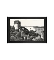 Manzara Temalı Kanvas Tablo 50 x 70 cm Siyah Çerçeve
