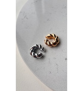 Earcuff kıkırdak küpe gümüş renk