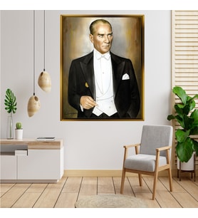 ÇERÇEVELİ ATATÜRK TABLO S219