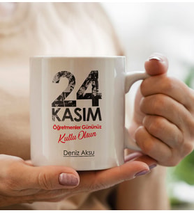 BK Gift Kişiye Özel Öğretmenler Günü Tasarımlı Beyaz Kupa Bardak - 8, Öğretmene Hediye, Öğretmenler Günü