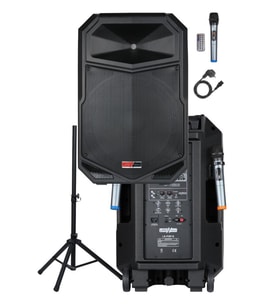 Lastvoice LS-P2915 Portatif Taşınabilir Mikrofonlu Şarjlı Ses Sistemi Hoparlör 15 İNÇ 850 WATT