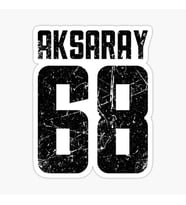 68 AKSARAY Sticker Yapıştırma Oto Etiket 17cm