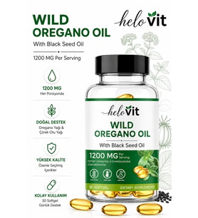 Wild Oregano & Black Seed (Omega-3-6-9) Detox, Parazit & Diyet Desteği