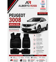 PEUGEOT 3008 ELEKTRIKLI 2024 - 2026 Araca Özel Kauçuk 3D Profesyonel Oto Paspası