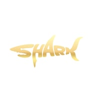 Shark Köpek Balığı Sticker 17x17 Cm Gold