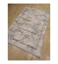 HALIMARKA HALIMARKA K-DRK DK001G GRİ KREM MODERN SALON HALISI 156X230 CM