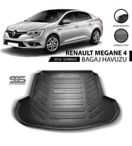 Renault Megane 4 Sedan 2016 Ve Sonrası Uyumlu Bagaj Havuzu