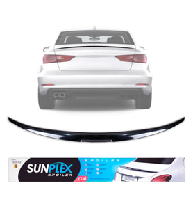 Piano Black Bagaj Üstü Spoiler Renault Symbol 2013-2020 ile uyumlu