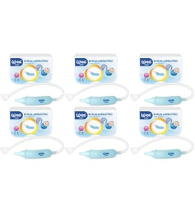 Wee Baby Burun Aspiratörü Nasal (Yeni Saklama Kabı Kutulu) (6 Lı Set) (WEE162)