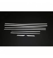 PEUGEOT 2016 SONRASI 3008 CAM ÇITASI 8 PARÇA PASLANMAZ KROM (Metal)
