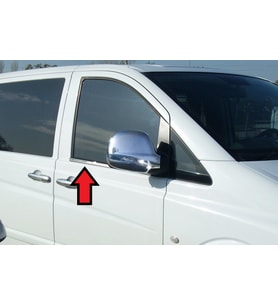 VİTO W639 CAM ÇİTASI KROM 2003 2004 2005 2006 2007 2008 2009 2010