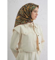 Twill İpek Eşarp -2025/2026 -94162D (Gri)