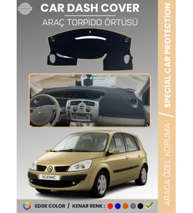 RENAULT SCENIC 2 (2003-2009) Torpido Örtüsü Ön Göğüs Koruma Torpido Koruma Tam Uyum Çatlamayı Önler