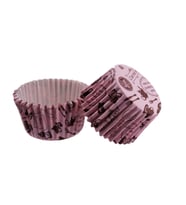 Cupcake Kalıbı Pet Kapsül  Kek Kalıbı 52X45 MM (100 Adet)  Mutfak Desenli