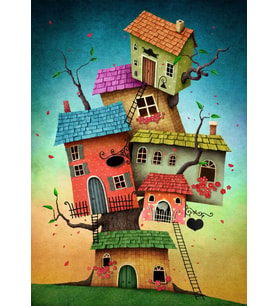 Nova 1000 Parça Soy Ağacı/Fantastik Evler Puzzle - Annnmei