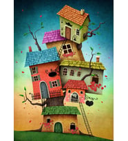Nova 1000 Parça Soy Ağacı/Fantastik Evler Puzzle - Annnmei