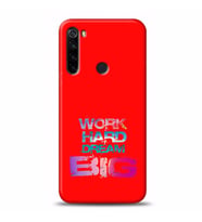 xiaomi Redmi Note 8 yazılı kırmızı koleksiyon telefon kılıfı Y-KRMKLF151