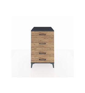 Kronos Komodin 4 Çekmeceli 60x59x96 Antrasit-Çam