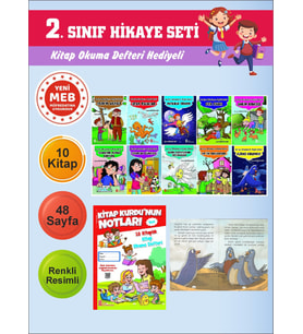 2.Sınıflar İçin Okumayı Sevdiren 10 lu Hikaye Seti 9 (Kitap Okuma Defteri Hediyeli)