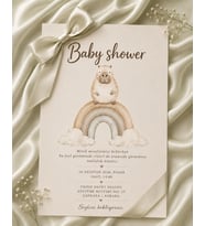 EKONOMİK BABY SHOWER DAVETİYE MODEL NO:0011-0015 ZARF DAHİL
