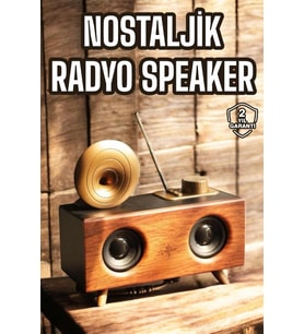 Nostaljik Görünümlü Bluetooth Bağlantılı Speaker